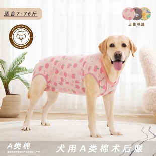 纯棉磨毛高品质中大型犬防脏金毛断奶绝育术后狗狗生理服宠物衣服