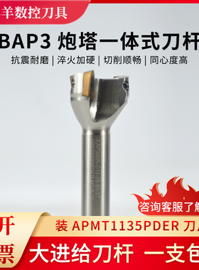 BAP300R直柄刀杆刀盘立式炮塔铣刀盘C20普通铣床刀盘R0.8面铣刀盘