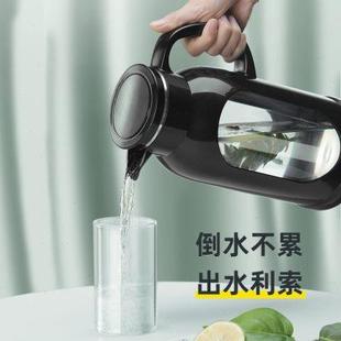 冷水壶玻璃高硼硅耐高温防爆耐热水瓶家用水杯茶壶大容量塑料 夏季