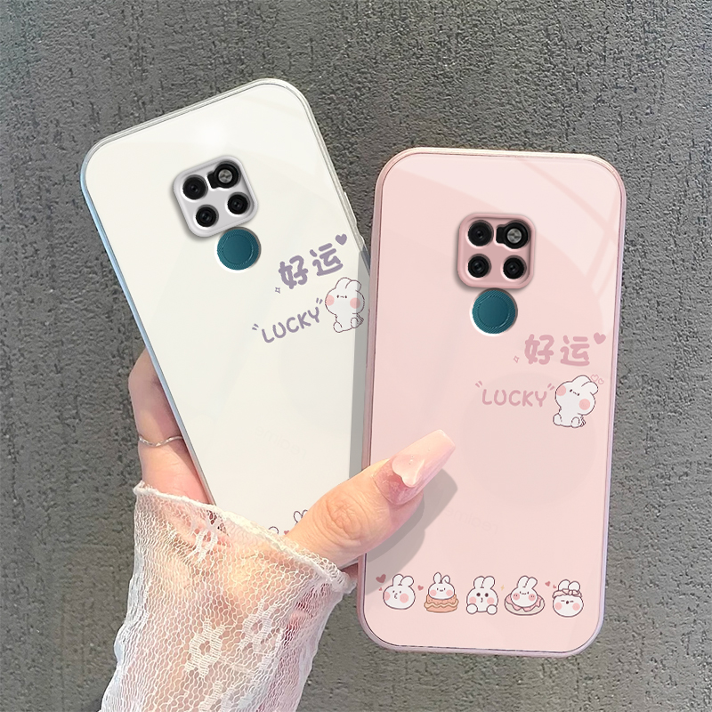 华为HMA一AL00手机壳Mate20套MHAAL新款ALOO魅特二零MHAALOO迈特MHATL麦特美特Meite马特huawei男女好运兔子