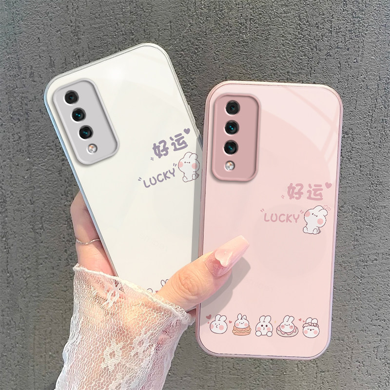 华为麦芒10手机壳TYH612M十年臻爱版105G保护套1O智选新款5G真爱硬玻璃芒麦十全包防摔简约麦亡男女好运兔子