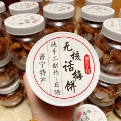 无核梅饼普宁青梅农家梅干日式陈皮梅肉孕妇孕期潮汕特产小吃零食