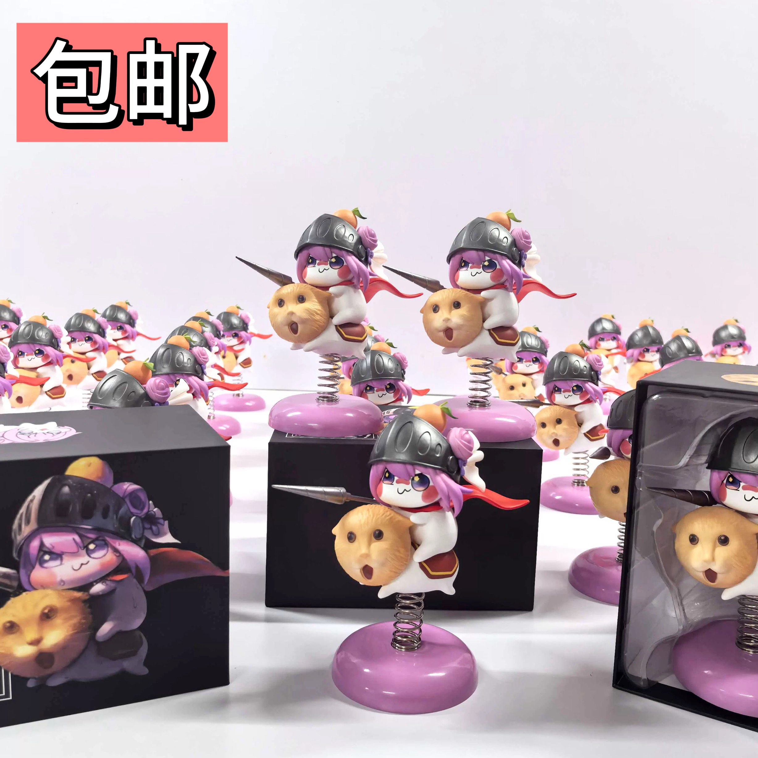 【全款】ACG艺界社耄耄头doro骑士摇摇乐桃乐丝猫猫骑士手办摆件