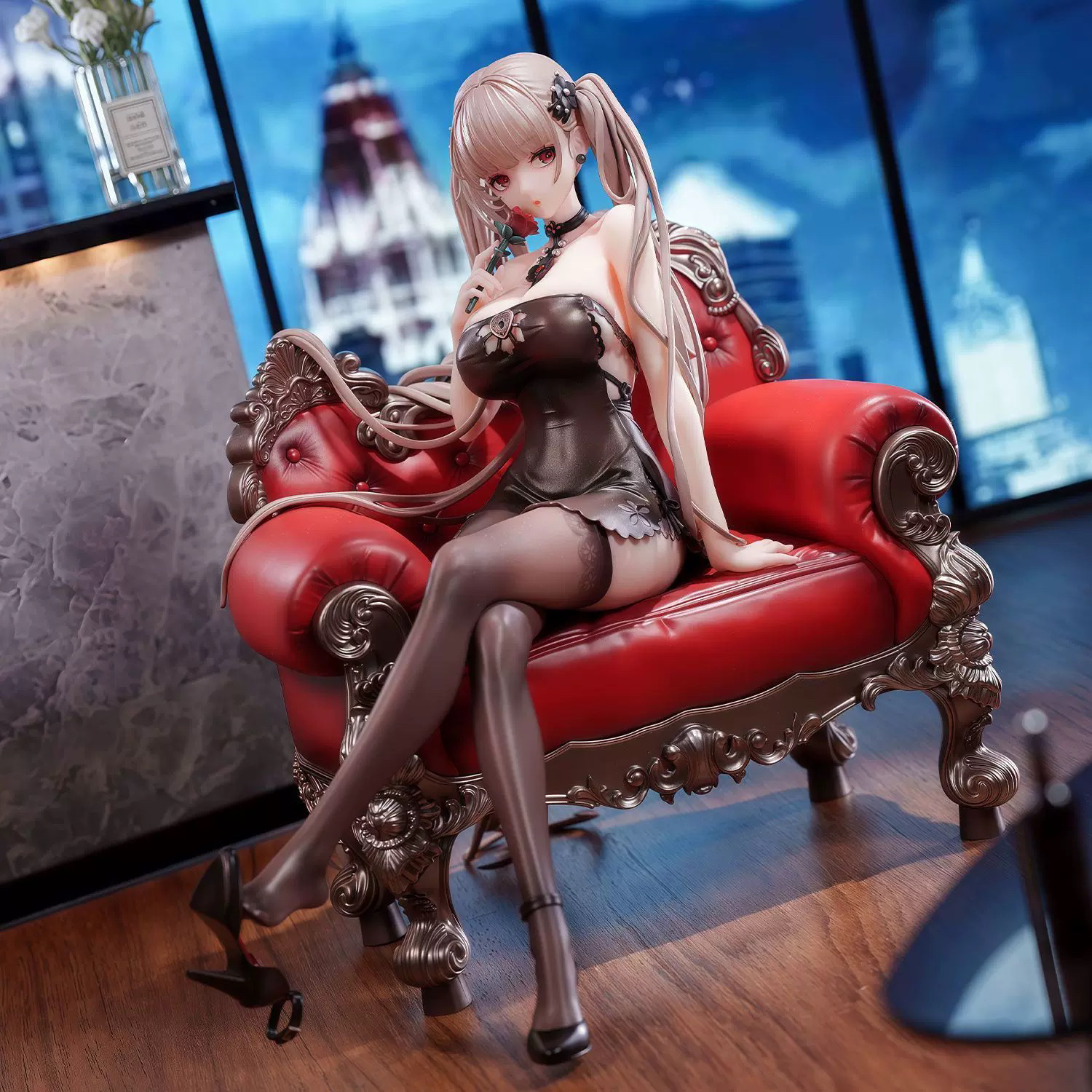 【全款】碧蓝档案礼服可畏/礼服大凤瑰色庆典GK手办模型REAK周边