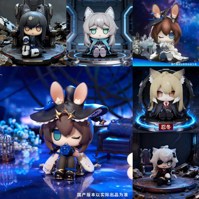 明日方舟MINI系列Q阿米娅荒芜拉普兰德缄默德克萨斯维什戴尔手办