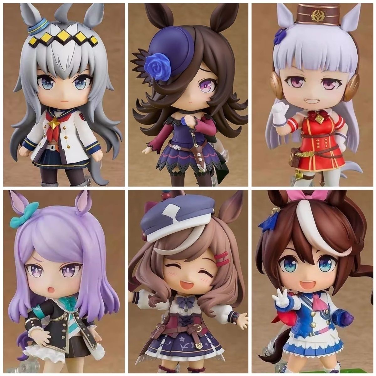 【全款】诗歌剧赛马娘黄金船小贾帽东海帝皇帝宝可换脸可动手办