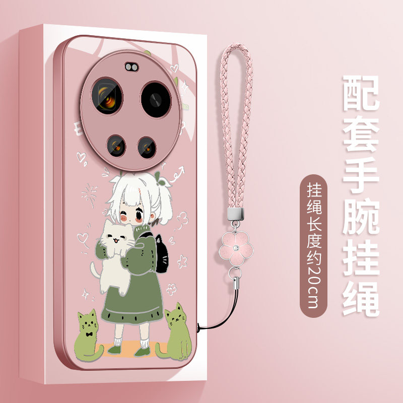 适用小米17Ultra手机壳新款xiaomi17ultra高级保护套2512BPNDAC镜头带防摔外壳高级挂绳抱猫情侣男女硅胶后盖