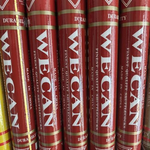 WECAN/红威肯羽毛球红威耐打王12只装专业俱乐部训练比赛用球
