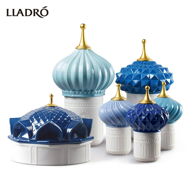 LLADRO雅致进口家用香炉陶瓷沉香檀香炉香盘香薰蜡烛装饰配件礼物