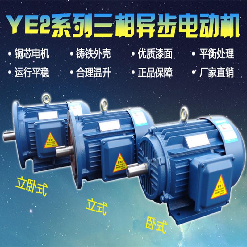 三相异步电动机YE280M2-4极3W千瓦电机全新铜芯国标马达380v