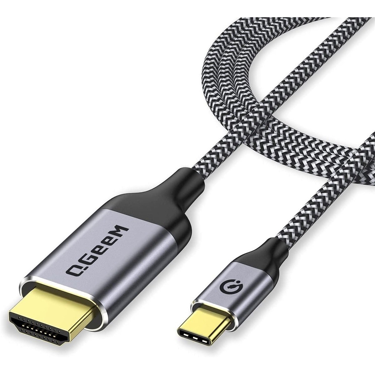 QGeeM数据线Type-C转HDMI高清4K60Hz手机电脑平板连接电视显示器