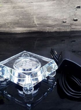 水晶透明高档柜台灯座