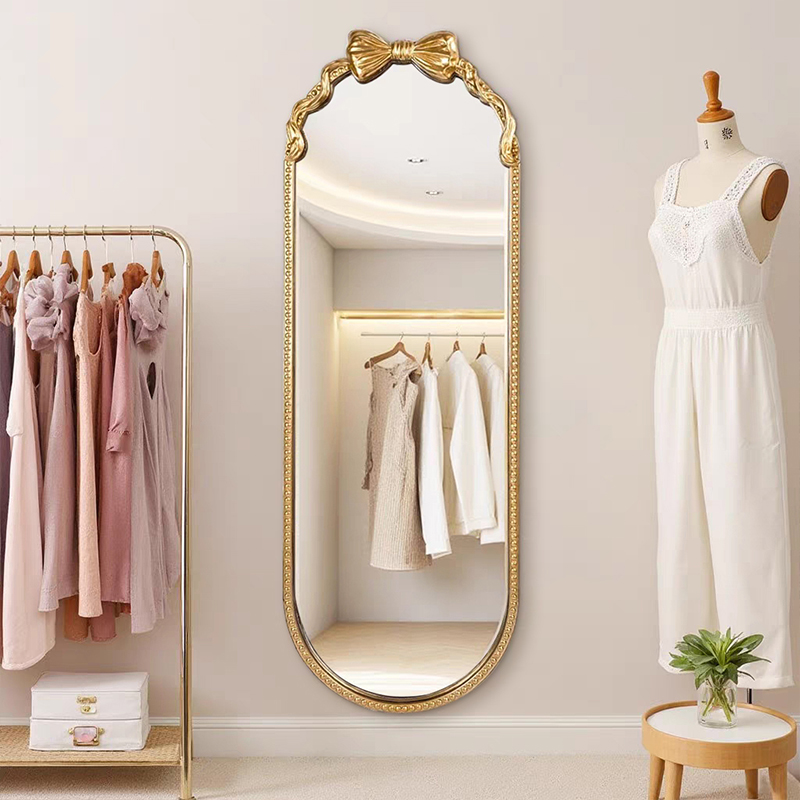 C2欧式雕花服装店试衣镜子