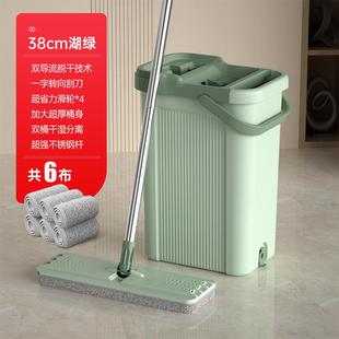 免手洗平板拖布地拖墩布地板拖地 懒人拖把家用一拖净2024新款