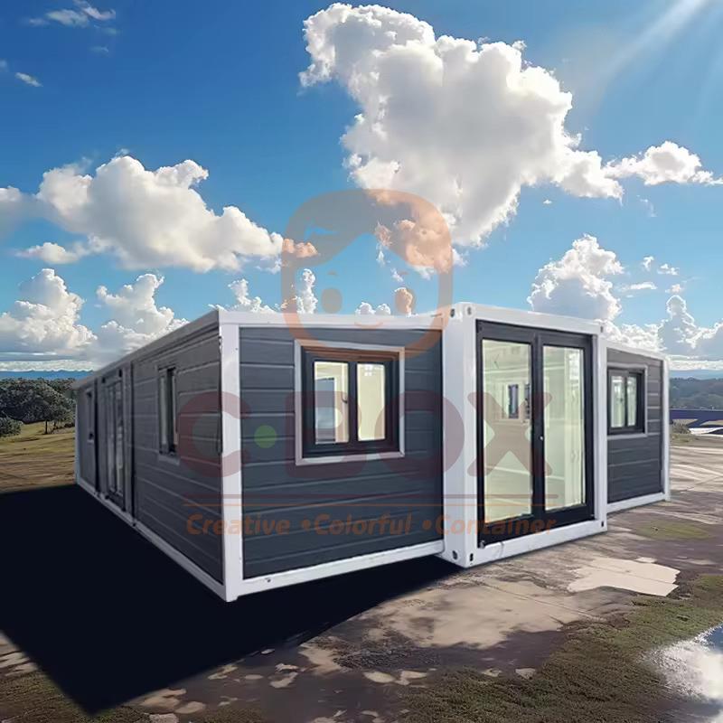 外贸规格双翼拓展箱户外拆卸移动集装箱房折叠住人集装箱房活动房