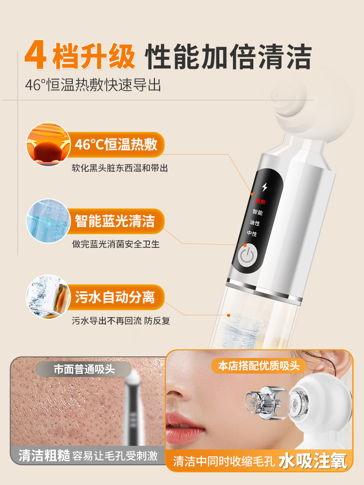 Sermi黑头吸工具小气泡黑头吸仪痤疮毛孔清洁痤疮吸仪艺术学院使