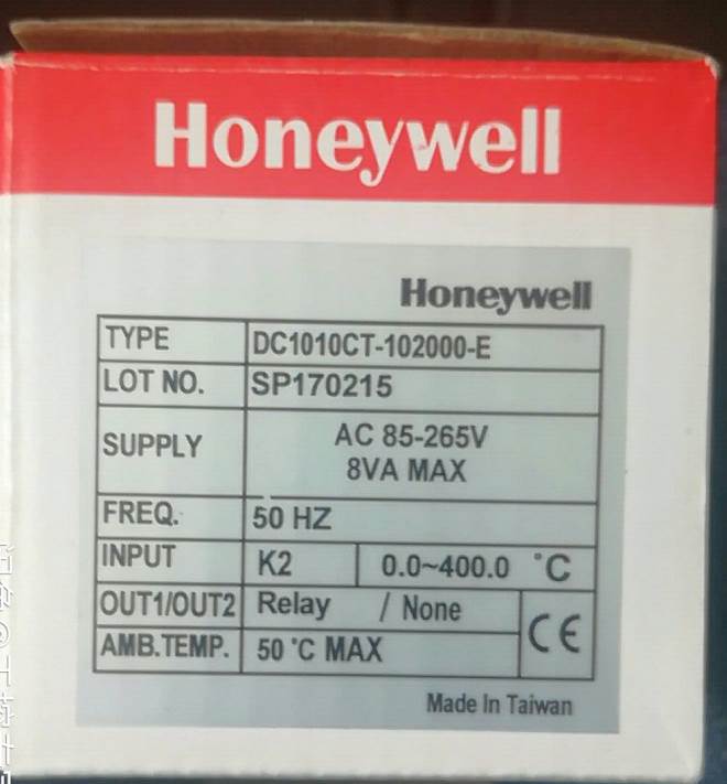 DC1010CT-102000-E DC1010温控表美国霍尼韦尔HONEYWELL-封面