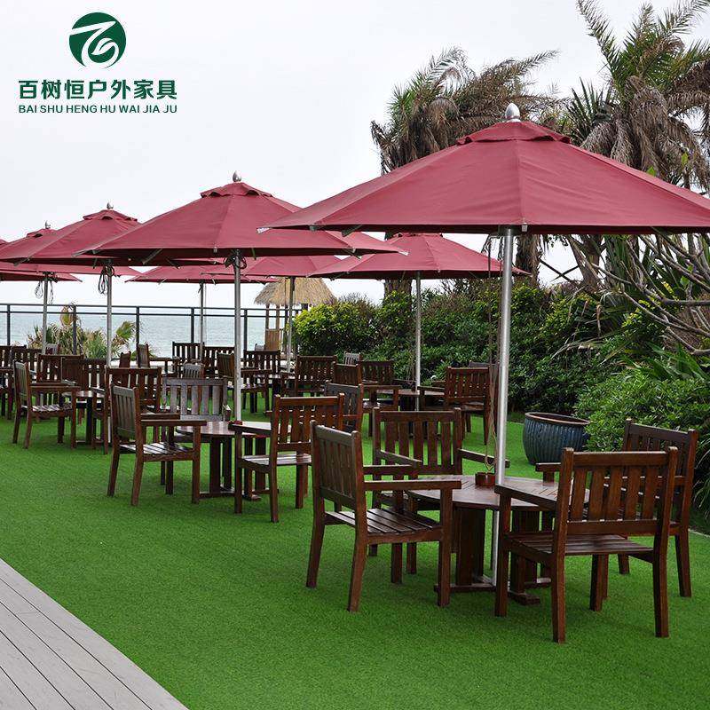 户外实木一桌两椅室外酒店度假区景区休息区防腐木桌椅家具套件,住宅家具,桌椅套件,淘宝优惠券,粉丝福利购,淘宝优惠卷