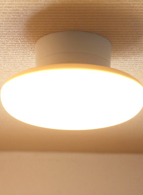 日本实木LED吸顶灯原木过道灯北欧风格灯走廊灯玄关衣帽间入户灯