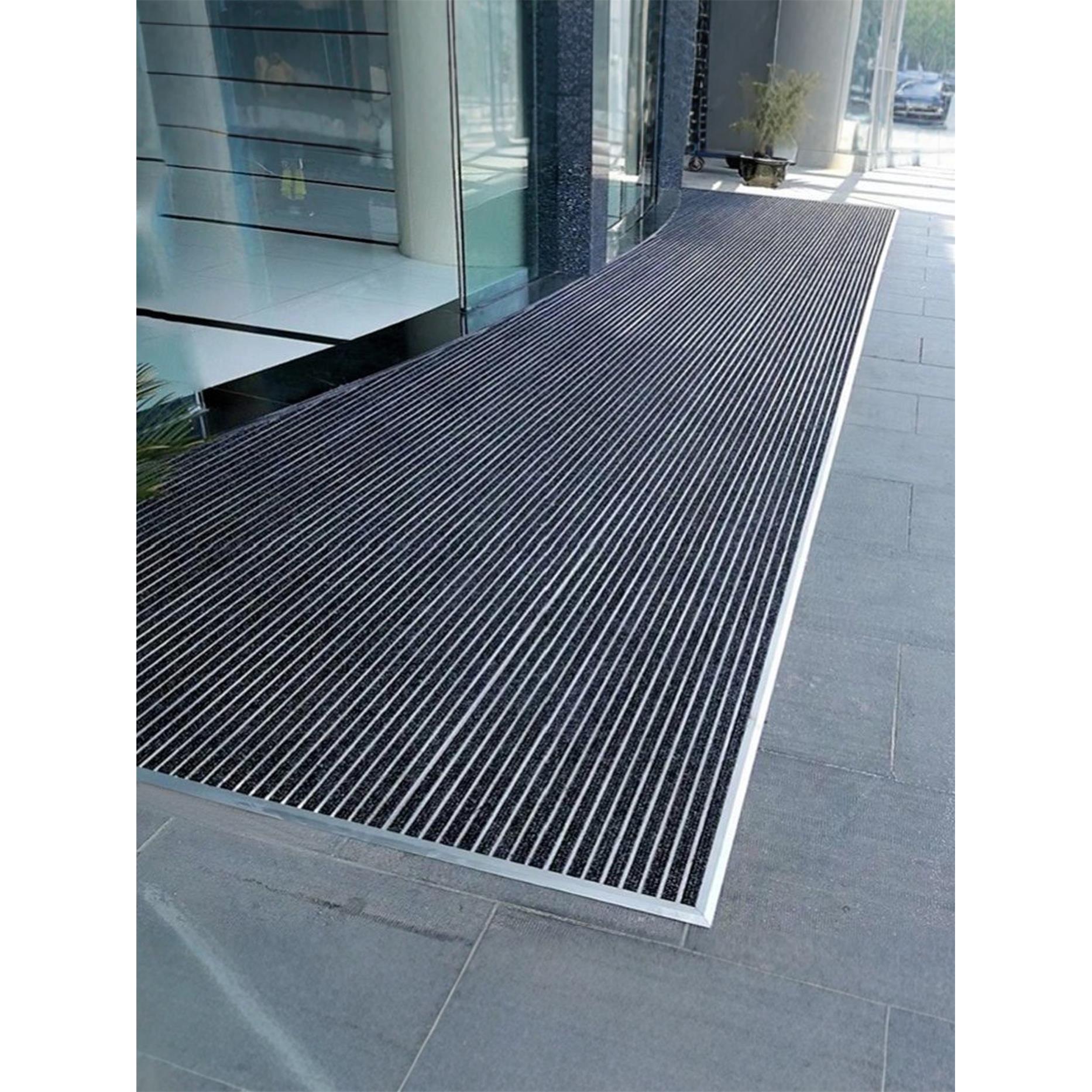 嵌入式铝合金地垫酒店入户门防尘地毯商场高端室外门垫刮泥装饰垫