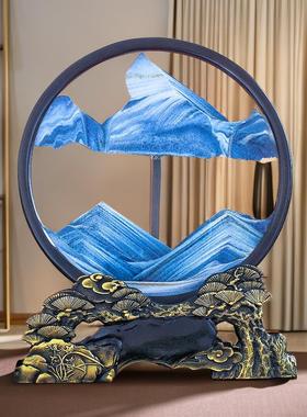 创意沙漏流沙绘画饰品艺术无障碍豪华装饰客厅桌面办公室电视柜入