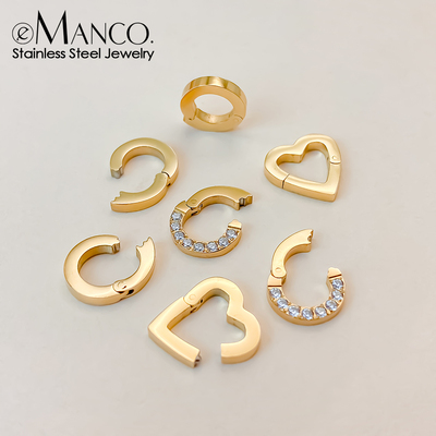 14K包金爱心万能扣头项链扣子