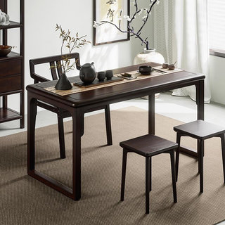 新款新中式实木茶桌椅家用客厅禅意茶室桌泡茶桌办公室功夫茶几小