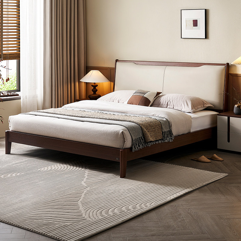 政府补贴全友家居新中式1.8米双人床主卧硬板软包床家用1.5单人床,住宅家具,儿童床/儿童抽拉床,淘宝优惠券,粉丝福利购,淘宝优惠卷