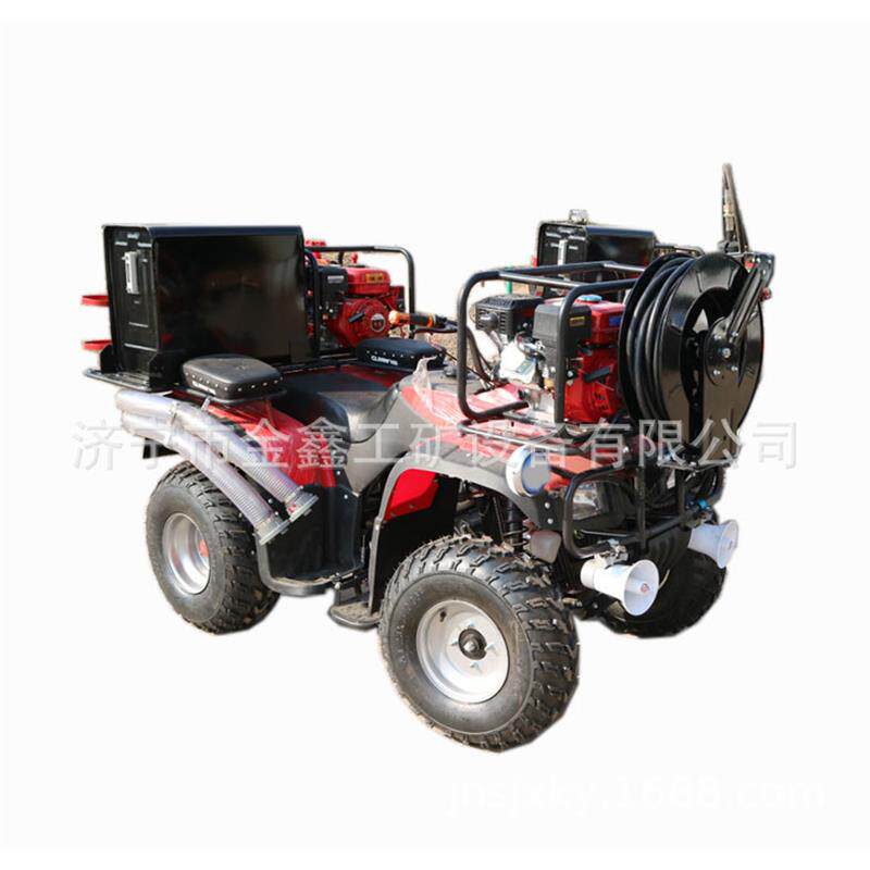 微型火灾救援逃生消防摩托车 高消防车 救援燃油四轮消防车