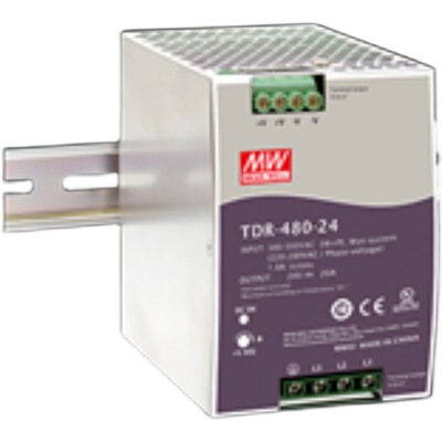 台湾明纬开关电源导轨式DRT-480-24/TDR-480-24盾构机配件现货