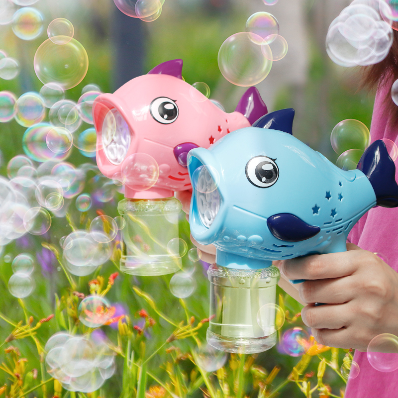 吹泡泡机儿童自动玩具枪2024年新款烟花男孩电动手持6网红5小女孩