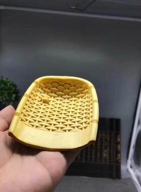 小叶黄杨实木雕刻小铲小簸箕手把件居家雕刻工艺品摆件勺茶道用具