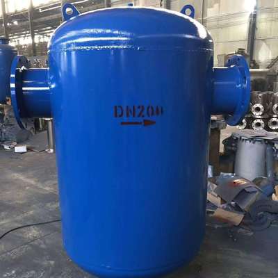 304不锈钢法兰汽水分离器蒸气除水旋风式空气挡板式蒸汽过滤器