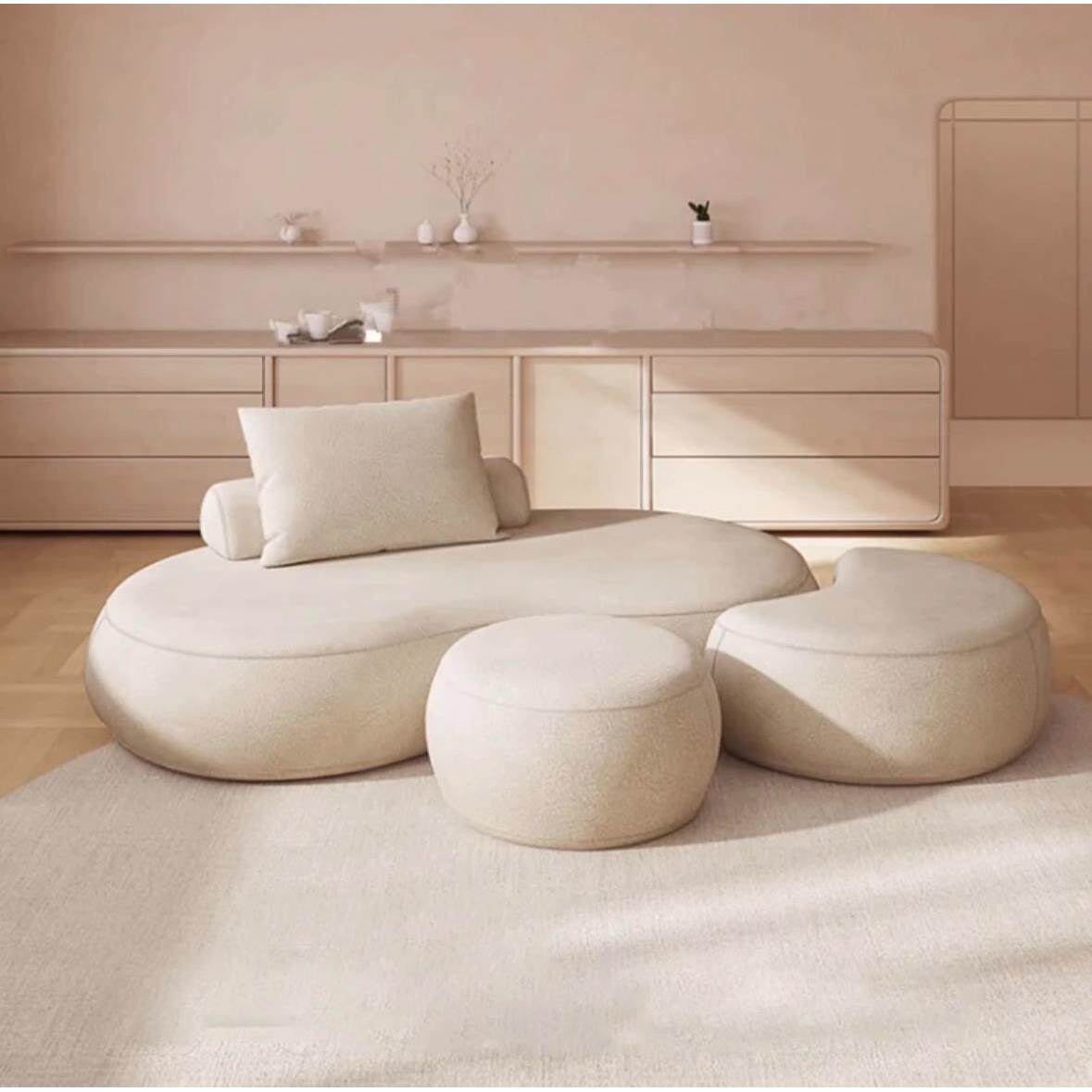 半圆异形环形弧形沙发设计师网红款客厅小户型接待休息区创意沙发