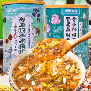 银耳羹冲泡代餐早餐食品即食 藕粉坚果桂花羹莲藕粉奇亚籽水果罐装