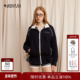 ARTE PURA25秋冬胶囊新款 藏青拼白抽绳摇粒绒外套休闲韩系上衣女