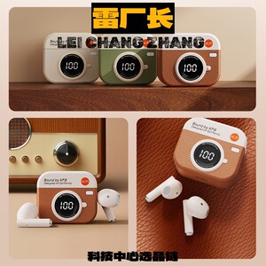 东莞声祥科技蓝牙耳机入耳式降噪北环绕音效复古风蓝牙