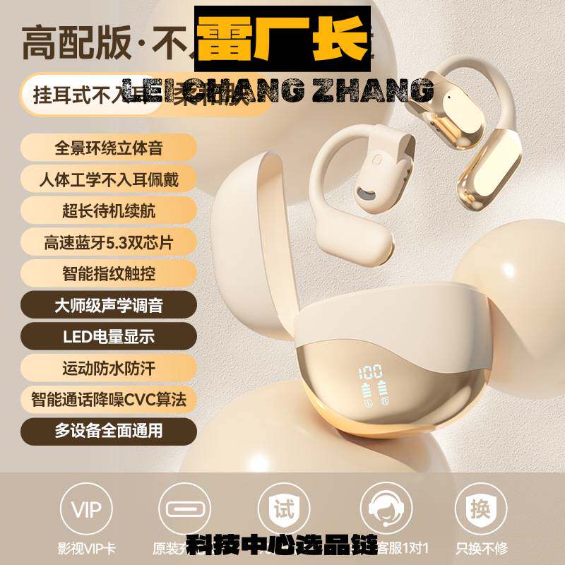 深圳瑞禾科技蓝牙耳机超清音效年新款无线挂耳式耳机户外.新款科