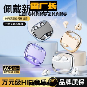 深圳瑞禾科技蓝牙耳机金属新款四耳机夹耳式半入耳式蓝牙无线耳机