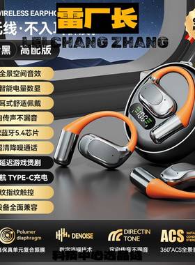 深圳瑞禾科技蓝牙耳机翻译蓝牙耳机不入耳挂耳式旋转设计风火轮蓝