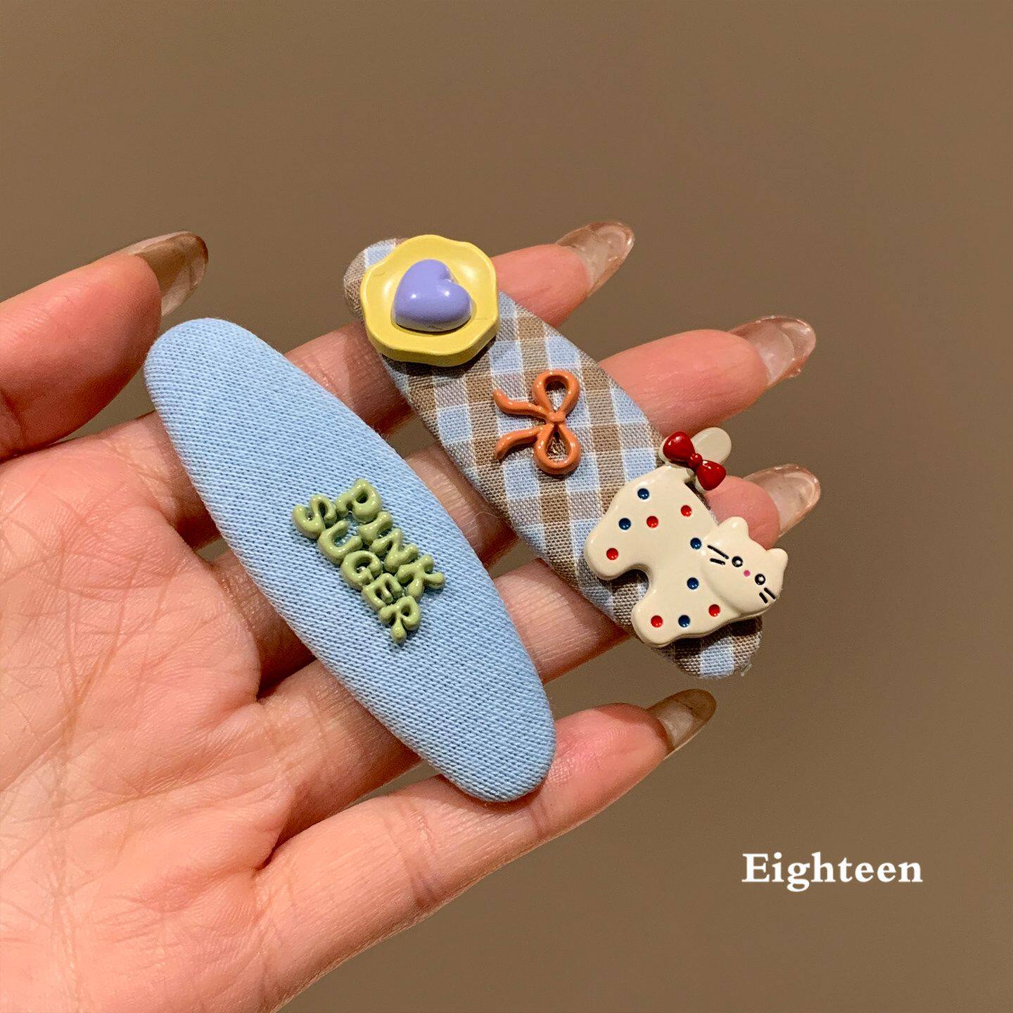 韩版可爱卡通发夹甜美少女风发夹侧边刘海夹百搭ins风减龄BB发夹