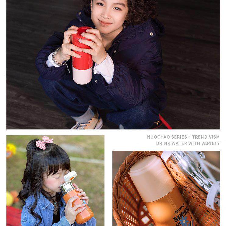 恩尼诺儿童直饮保温杯上学专用水杯小学生男女童婴儿保温杯外出杯
