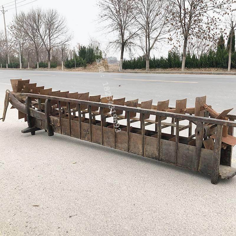 新款怀旧古典复古手摇旧龙骨脚踩老水车老旧灌溉老农具民俗老物件