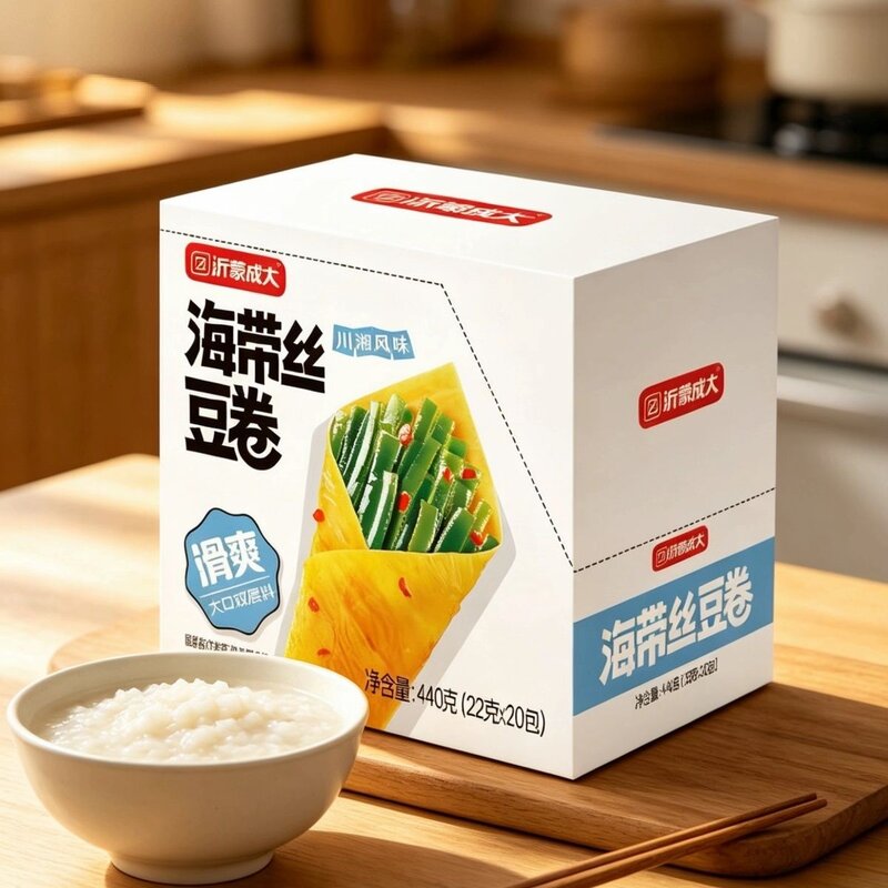 金针菇豆卷海带丝杏鲍菇笋条豆皮零食休闲食品