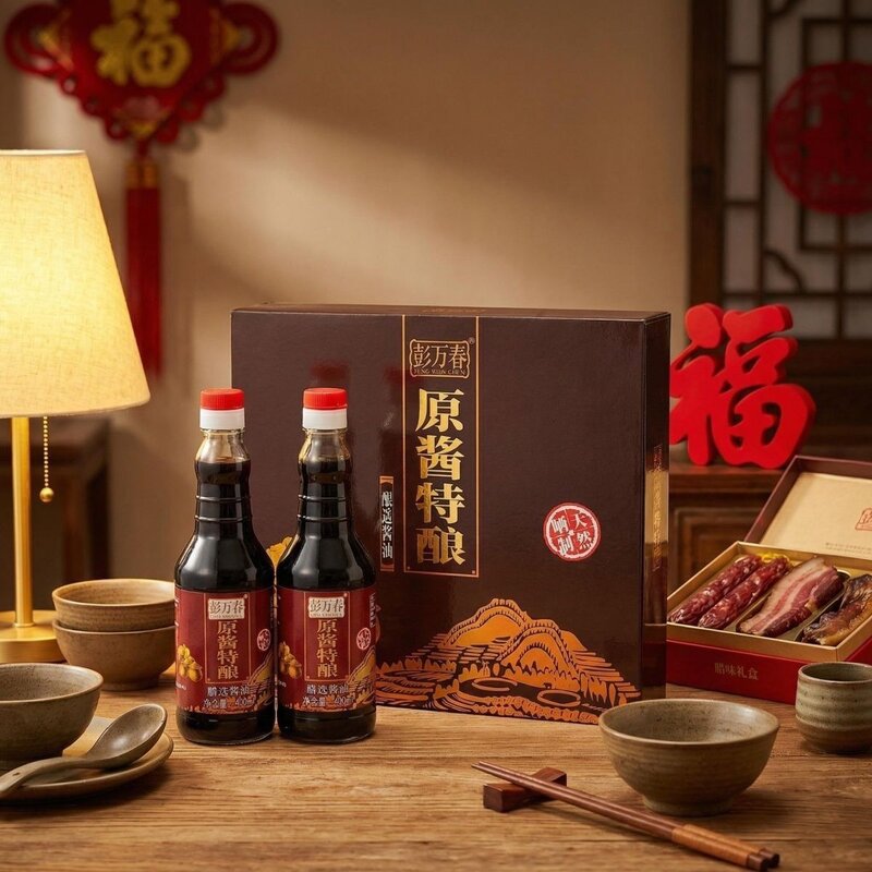 正宗彭万春酱油原酱特酿400ml传统发酵头抽原汁潮汕酱油匠心之作