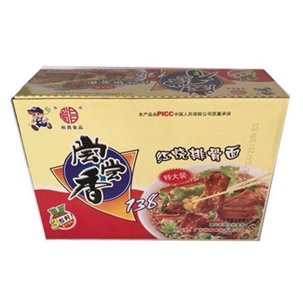 裕昌尝尝香红烧排骨面麻辣牛肉面鲜鱿跳跳虾面方便面112克
