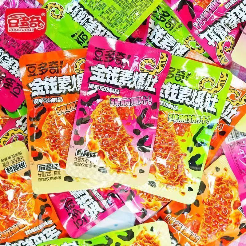 豆多奇金钱素爆肚麻酱爆肚魔芋香辣毛肚解馋小吃零食酸辣休闲食品