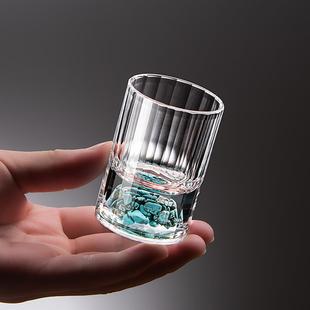 2两品酒杯子中式 创意二两白酒杯家用轻奢玻璃分酒器套装 口杯酒具