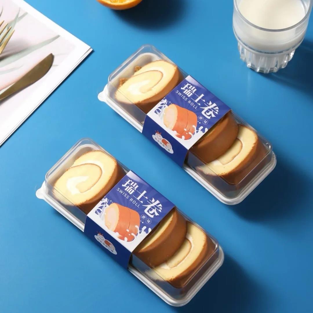 切块蛋糕卷西点盒红丝绒巧克力瑞士卷烘焙包装盒乳酸菌抱抱盒子