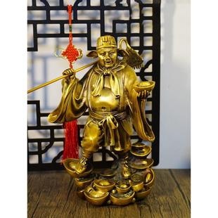 28cm超大号猪八戒铜雕像摆件天蓬元 饰品 帅佛像工艺品生肖猪家居装